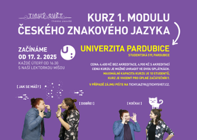 Kurz 1. modulu českého znakového jazyka v Pardubicích 